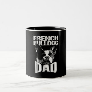 Dog Gift | Franse Bulldog Pap Tweekleurige Koffiemok