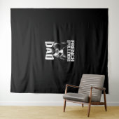 Dog Gift | Franse Bulldog Pap Wandkleed (In Situ (horizontaal))
