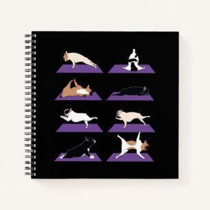 Dog Gift Franse Bulldog Yoga Lovely Notitieboek