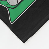 Dog Gift | Franse Design Bulldog Super Hero Fleece Deken (Hoek)