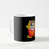 Dog Gift | Frenchie Fries Koffiemok (Voorkant links)