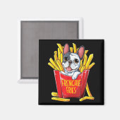 Dog Gift | Frenchie Fries Magneet (Voorkant / Achterkant)