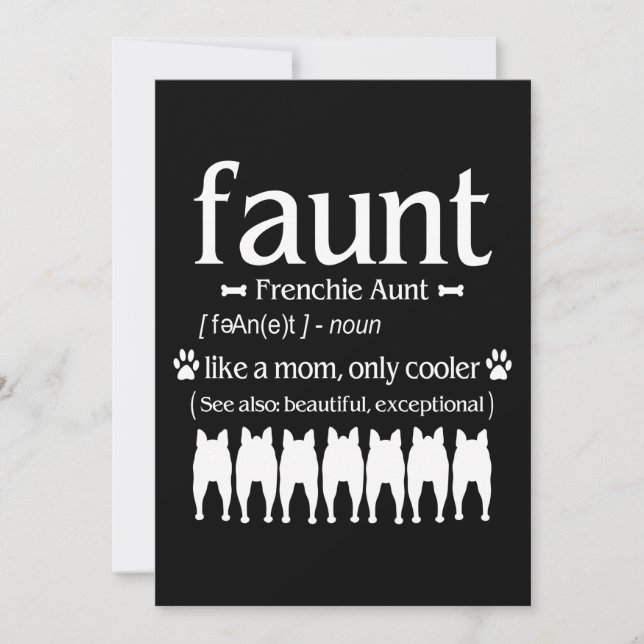 Dog Gift | Frenchie tante - als alleen moeder koel (Voorkant)