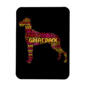 Dog Gift | Grote Noble Great Dane Magneet (Verticaal)
