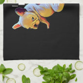 Dog Gift | Ik heb niet met m'n touwtje geknoeid. Theedoek (Gevouwen)