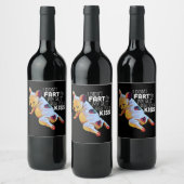 Dog Gift | Ik heb niet met m'n touwtje geknoeid. Wijn Etiket (Flessen)