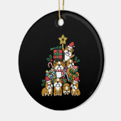 Dog Gift | Kerstboom Engelse Bulldog Dog Keramisch Ornament (Links)