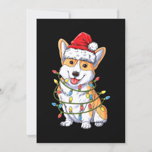 Dog Gift   Kerstkerstboomlampjes van Corgi Kaart
