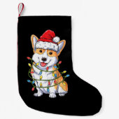 Dog Gift | Kerstkerstboomlampjes van Corgi Kleine Kerstsok (Voorkant)