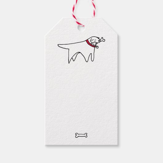 Dog Gift Label Cadeaulabel (Voorkant)