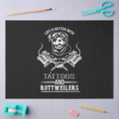 Dog gift | Levensbetere tattoos en rottweiler Tissuepapier (Craft)