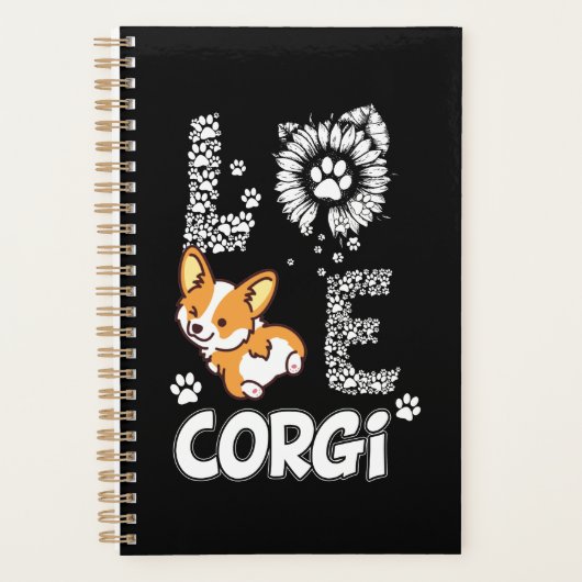 Dog Gift | Love Corgi Lovely Planner (Voorkant)