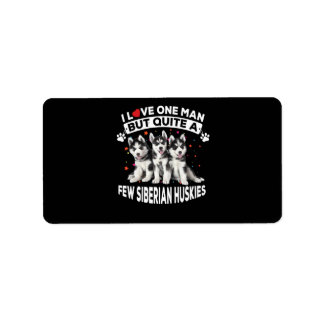 dog gift | Ouite A Dog Few Siberian Husky Etiket
