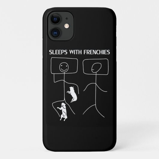 Dog Gift | Slapen met frenchies Case-Mate iPhone Case (Achterkant)