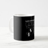 Dog Gift | Slapen met frenchies Koffiemok (Voorkant links)