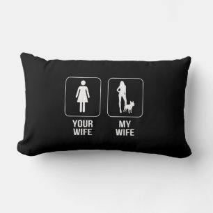 Dog Gift Uw vrouw - Mijn vrouw Franse Bulldog Kussen
