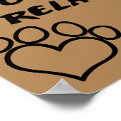 Dog Gift van God Funny Poster Sign (Hoek)