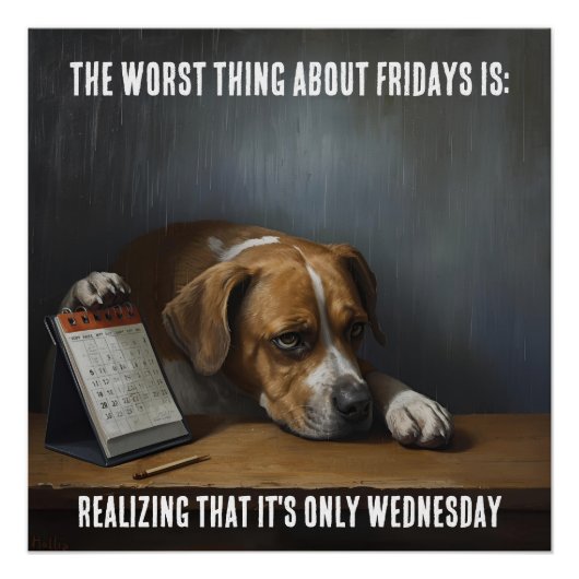 Dog Glossy Poster (Voorkant)