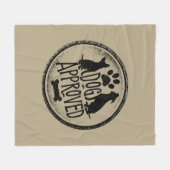 Dog goedgekeurd fleece deken (Voorkant (Horizontaal))
