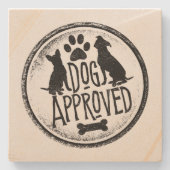 Dog goedgekeurd stenen onderzetter (Voorkant)