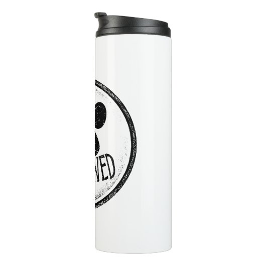 Dog goedgekeurde thermische trommel thermosbeker (Geroteerd rechts)