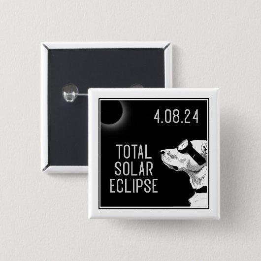 Dog Goggles Eclipse Vierkante Button 5,1 Cm (Voorkant /achterkant)