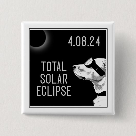 Dog Goggles Eclipse Vierkante Button 5,1 Cm (Voorkant)