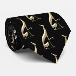 Dog Gold Pattern Stropdas