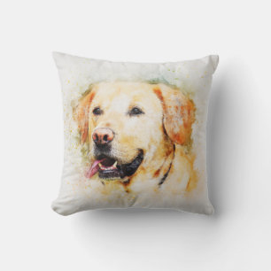 Dog Golden Lab Pet Family Room Pillow Kussen