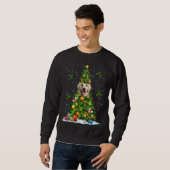 Dog Golden Retriever Christmas Tree Trui (Voorkant volledig)