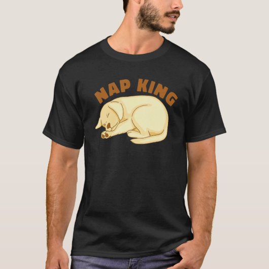 Dog Golden Retriever Nap Sleeping Sleep Pajama Nig T-shirt (Voorkant)