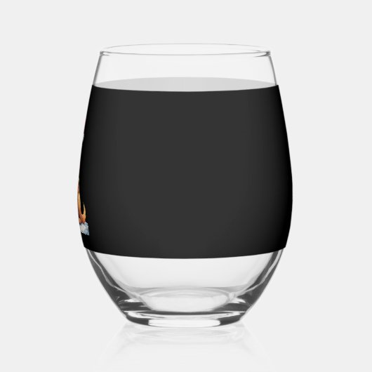 Dog Golden Retriever Santa Christmas Xmas Lights ( Wijnglas Zonder Voet (Links)