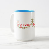 Dog Gone Bookshop Grote Koffie Mok (Voorkant links)