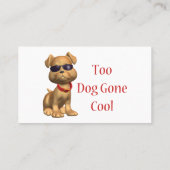 Dog Gone Cool Doggy Visitekaartje (Achterkant)