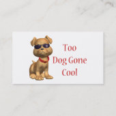 Dog Gone Cool Doggy Visitekaartje (Achterkant)