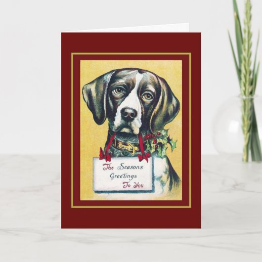 Dog Gone Kerstmis Kaart (Voorkant)