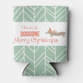 Dog Gone Merry Kerstmis Blikjeskoeler (Voorkant)