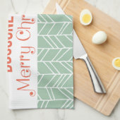 Dog Gone Merry Kerstmis Theedoek (Quarter Fold)