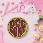 Dog Gone Oude Borden Papieren Bordje (Feest)