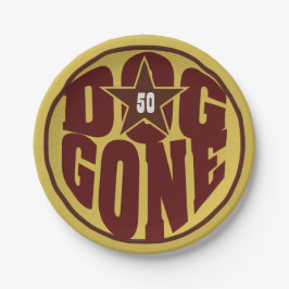 Dog Gone Oude Borden Papieren Bordje
