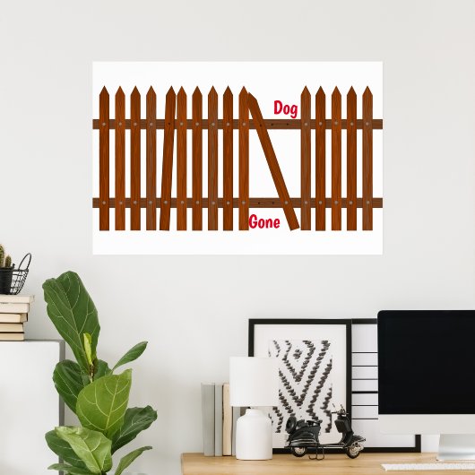 Dog Gone Poster (Thuiskantoor)