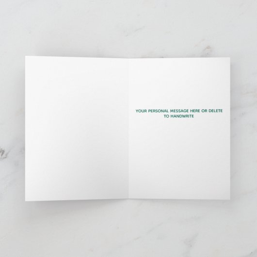 Dog Grandma Funny Custom Pet Photo Merry Kerstry Feestdagen Kaart (Binnen)