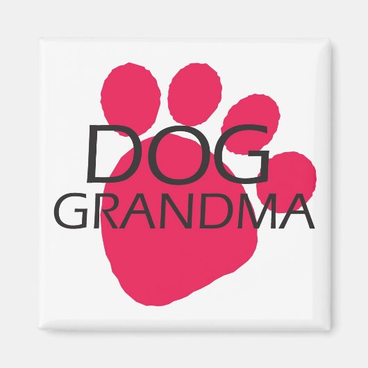Dog Grandma Magneet (Voorkant)