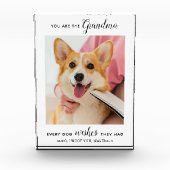 Dog Grandma Personalized Pet Afbeelding Fotoblokken (Voorkant)