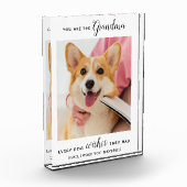 Dog Grandma Personalized Pet Afbeelding Fotoblokken (Links)
