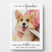 Dog Grandma Personalized Pet Photo Fotoplaat (voorkant)