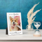 Dog Grandma Personalized Pet Photo Fotoplaat (Zijkant)
