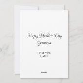 Dog Grandma Personalized Pet Photo Moederdag Feestdagenkaart (Achterkant)