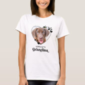 Dog GRANDMA Persoonlijk Hondenliefhebber Pet Foto T-shirt (Voorkant)