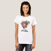 Dog GRANDMA Persoonlijk Hondenliefhebber Pet Foto T-shirt (Voorkant volledig)